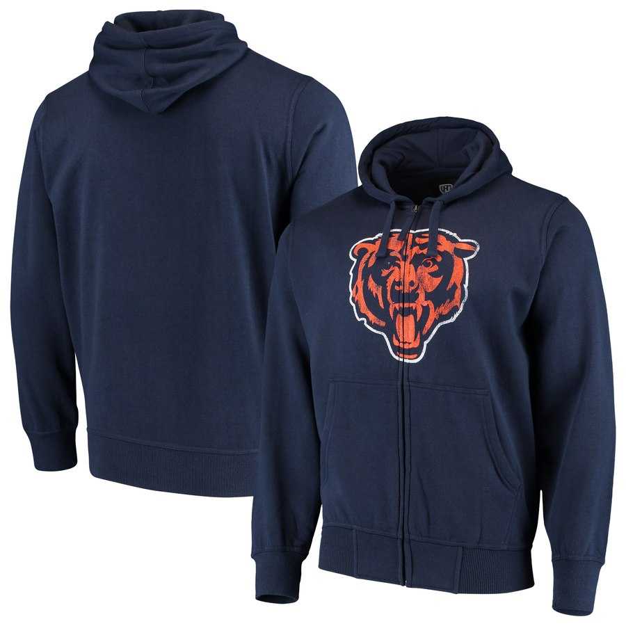 Men's Chicago Bears G III Sports by Carl Banks Primary Logo Full Zip Hoodie Navy,We sell and wholesale Men's Chicago Bears G III Sports by Carl Banks Primary Logo Full Zip Hoodie Navy on line form chian!